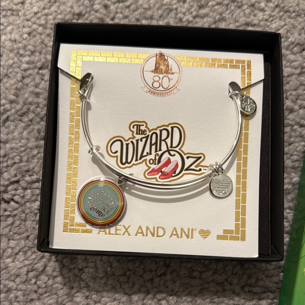Alex and Ani Silver Wizard of Oz Charm Bracelet 80th anniversary new in box